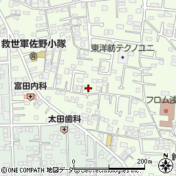 栃木県佐野市浅沼町174周辺の地図