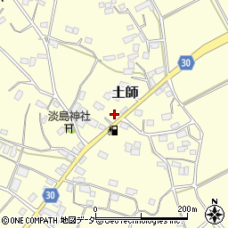 茨城県笠間市土師668-1周辺の地図