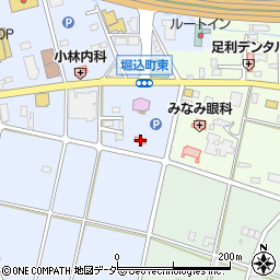 栃木県足利市堀込町93-3周辺の地図