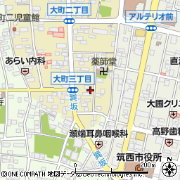 茨城県筑西市甲61周辺の地図