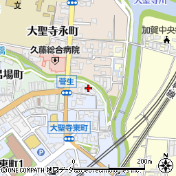 石川県加賀市大聖寺菅生ツ周辺の地図