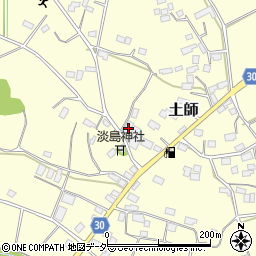 茨城県笠間市土師660-1周辺の地図