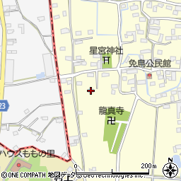 栃木県佐野市免鳥町712周辺の地図