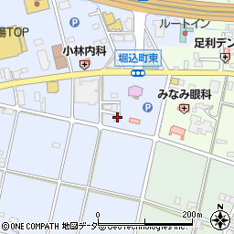 栃木県足利市堀込町92-1周辺の地図
