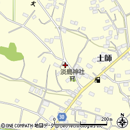 茨城県笠間市土師648-1周辺の地図