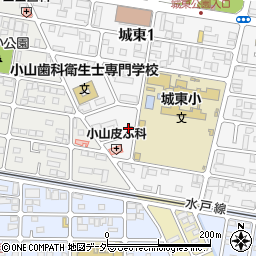 クオール薬局　小山城東店周辺の地図