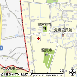 栃木県佐野市免鳥町713周辺の地図