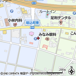栃木県足利市堀込町94-3周辺の地図