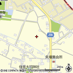 群馬県太田市矢場町周辺の地図
