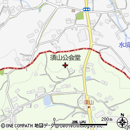 須山公会堂周辺の地図