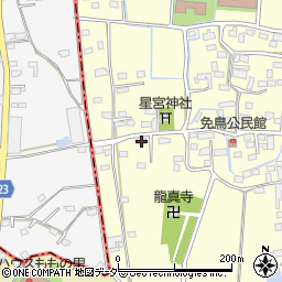 栃木県佐野市免鳥町714周辺の地図