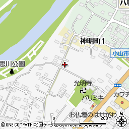 栃木県小山市神鳥谷127周辺の地図