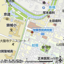 加賀市役所　市民健康部・子育て支援課子育て応援ステーションかがっこネット周辺の地図