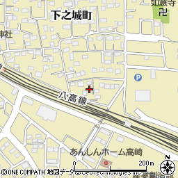 群馬県高崎市下之城町922周辺の地図