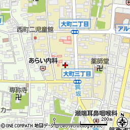 有限会社老田ガラス店周辺の地図
