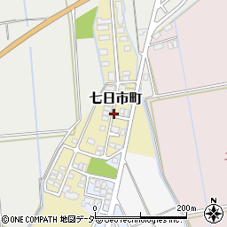 石川県加賀市七日市新町周辺の地図