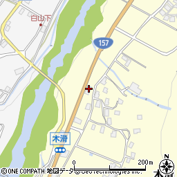石川県白山市木滑（西）周辺の地図