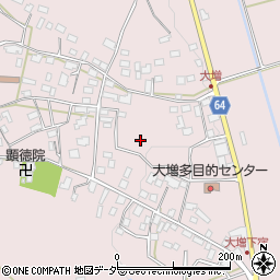 茨城県石岡市大増周辺の地図