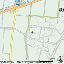栃木県小山市萩島208周辺の地図