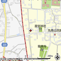 栃木県佐野市免鳥町738周辺の地図