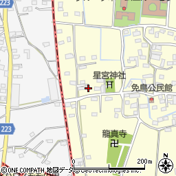 栃木県佐野市免鳥町739周辺の地図