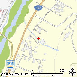 石川県白山市木滑リ周辺の地図