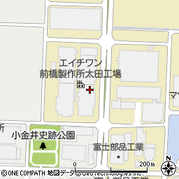 株式会社エイチワン　前橋製作所　太田工場周辺の地図