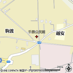 千勝公民館周辺の地図
