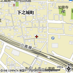 群馬県高崎市下之城町437周辺の地図