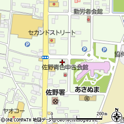 スポーツニッポン　佐野販売所周辺の地図