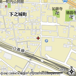 群馬県高崎市下之城町440周辺の地図