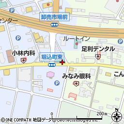 栃木県足利市堀込町98-2周辺の地図
