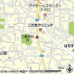 大坂山入口周辺の地図