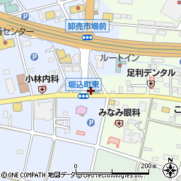 栃木県足利市堀込町98-1周辺の地図
