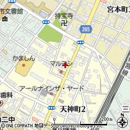 粟宮喜沢線周辺の地図