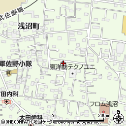 栃木県佐野市浅沼町202周辺の地図