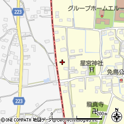 栃木県佐野市免鳥町725周辺の地図