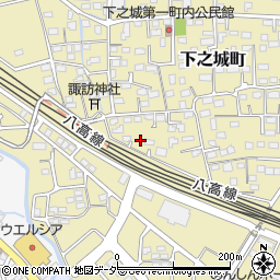 群馬県高崎市下之城町380周辺の地図