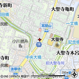 大聖寺中央通郵便局 ＡＴＭ周辺の地図