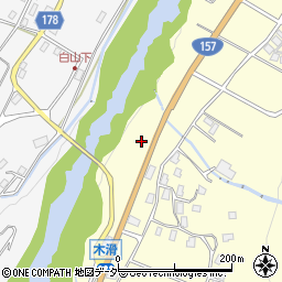 石川県白山市木滑イ周辺の地図