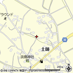 茨城県笠間市土師685周辺の地図