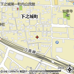 群馬県高崎市下之城町444周辺の地図