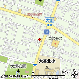 フライングガーデン 小山犬塚店周辺の地図