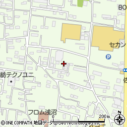 栃木県佐野市浅沼町周辺の地図