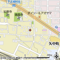 群馬県高崎市下之城町505周辺の地図