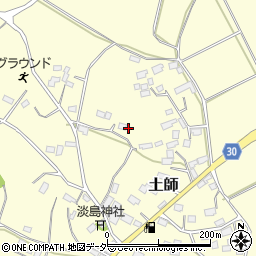 茨城県笠間市土師705周辺の地図
