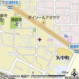 群馬県高崎市下之城町532周辺の地図