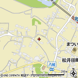 群馬県安中市松井田町八城周辺の地図