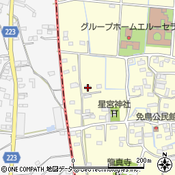 栃木県佐野市免鳥町733周辺の地図