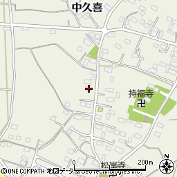 栃木県小山市中久喜457周辺の地図